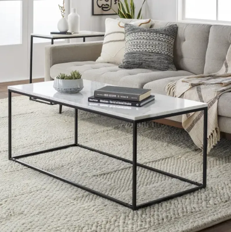 Aryaa YAA-001 18"H x 22"W x 42"D Coffee Table