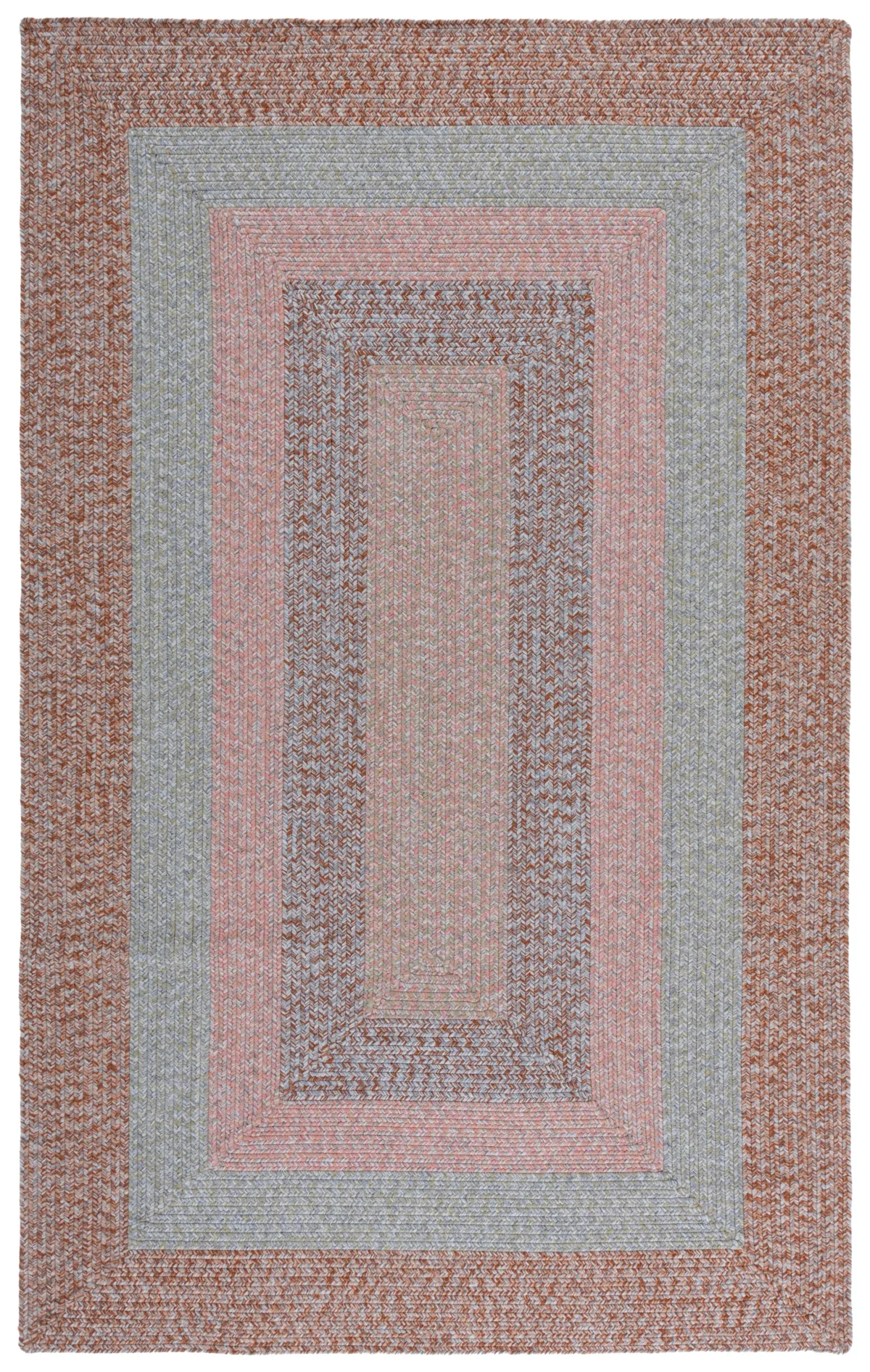 BRAIDED Hand Woven 6' x 9' area rug