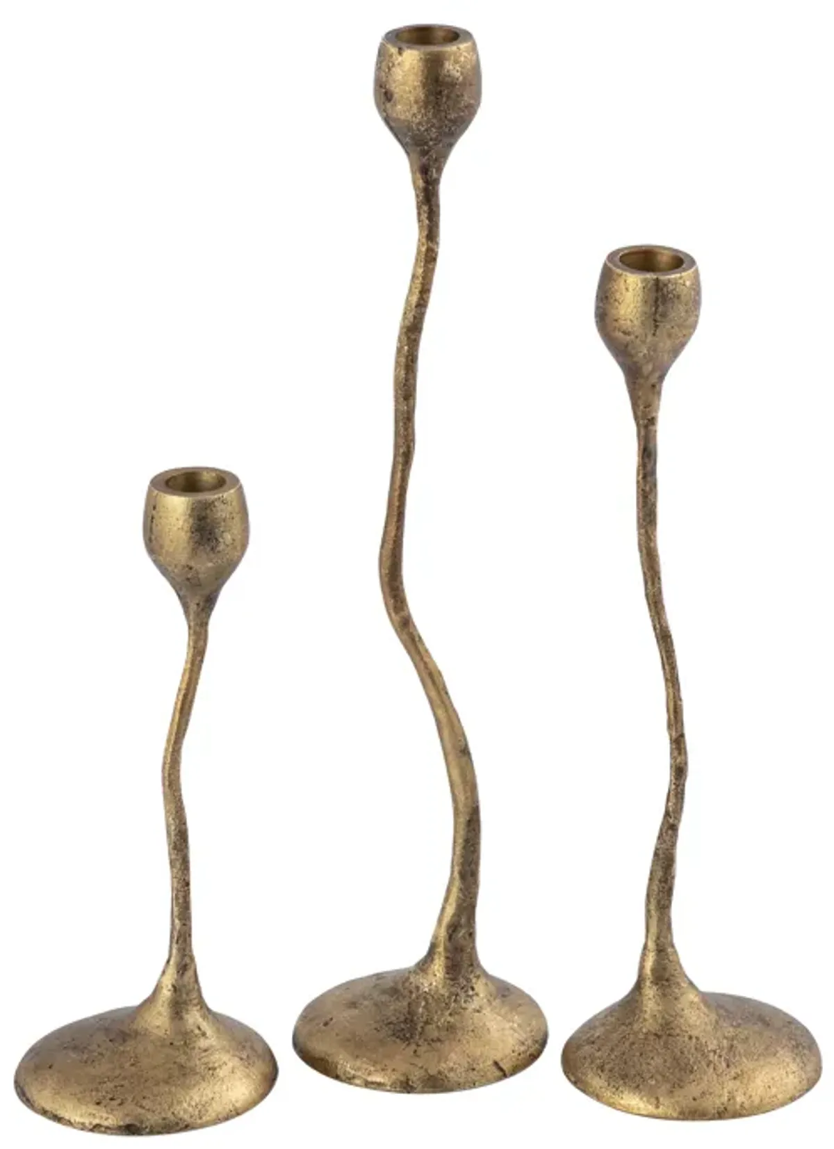 Rosen Candleholder - Set of 3 Brass