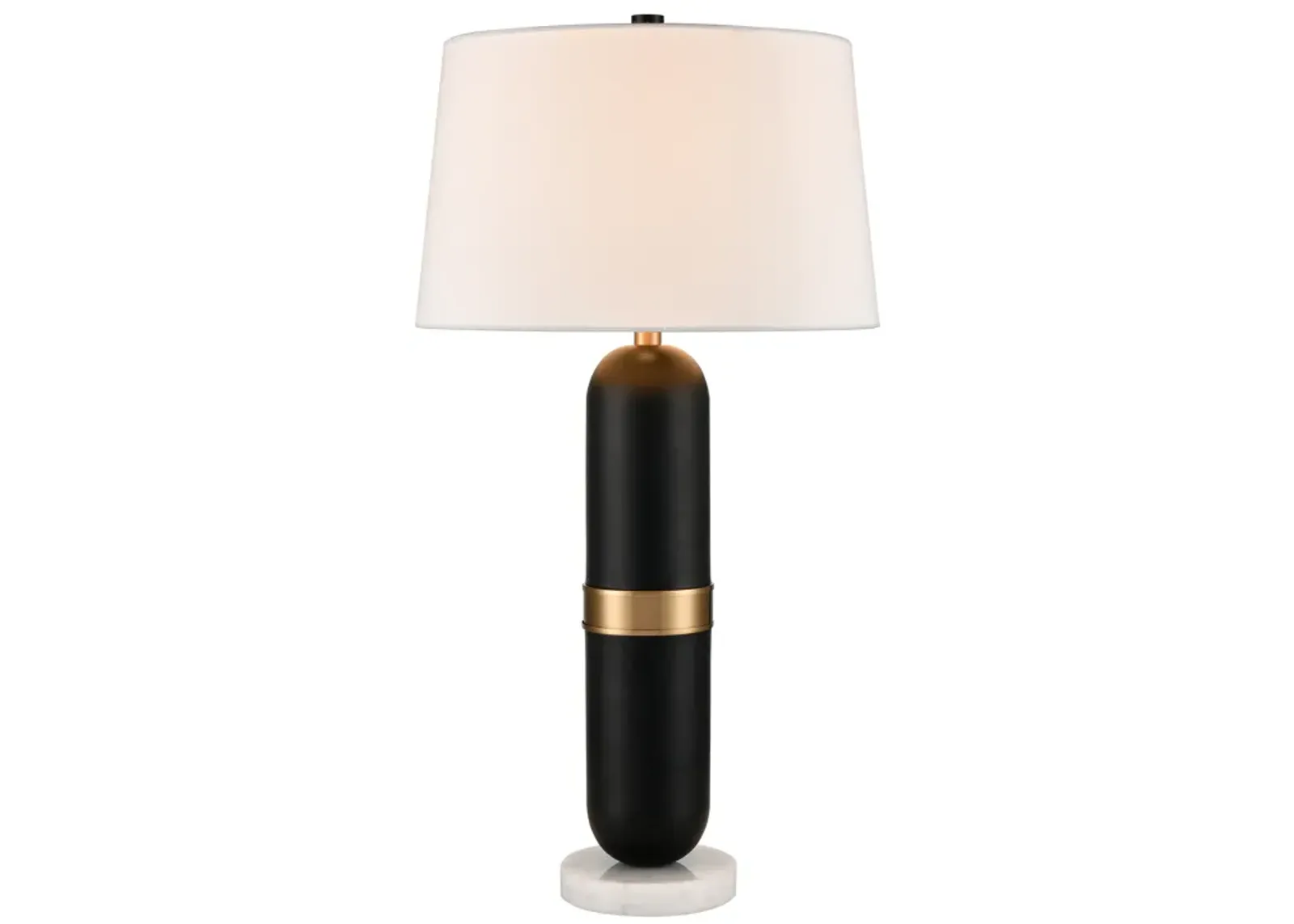 Pill 34" High 1-Light Table Lamp - Matte Black