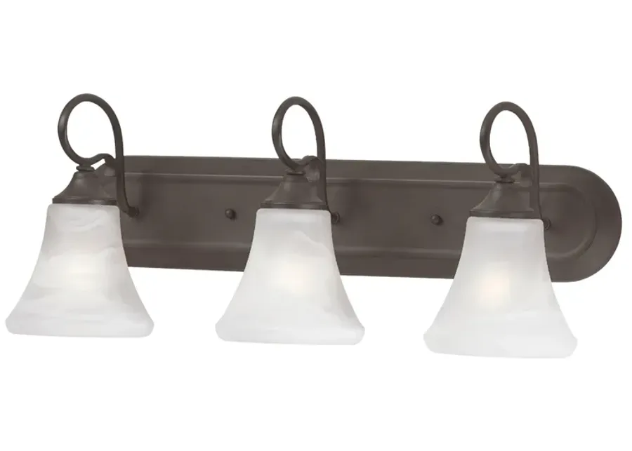 Elipse 24" Wide 3-Light Vanity Light - Painted Bronze