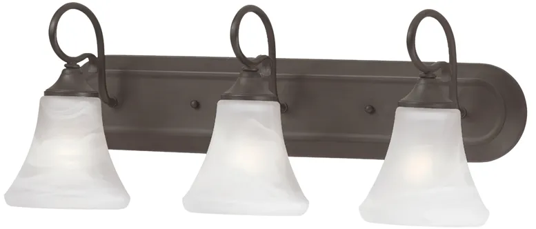 Elipse 24" Wide 3-Light Vanity Light - Painted Bronze