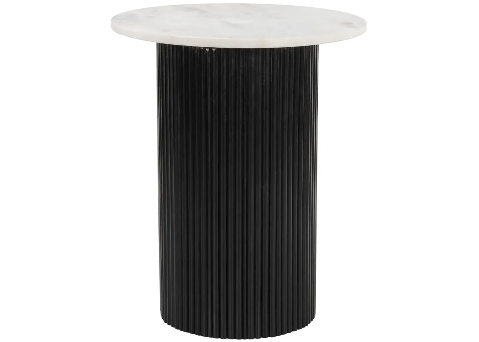 Izola Side Table White & Black