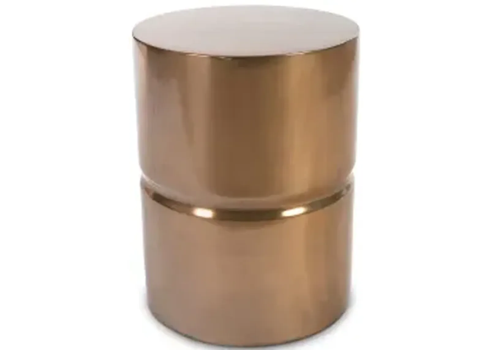 stacked stool, bronze