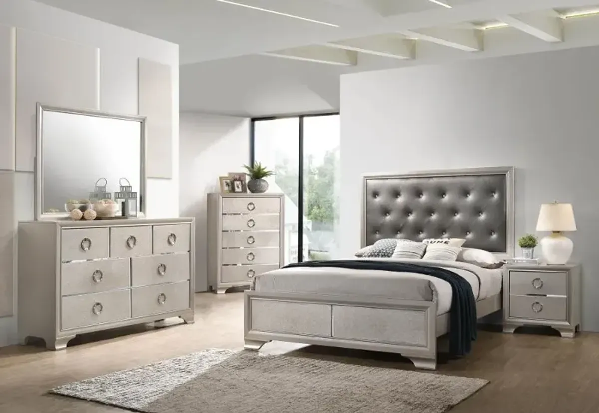 Salford 5-piece Queen Bedroom Set Metallic Sterling