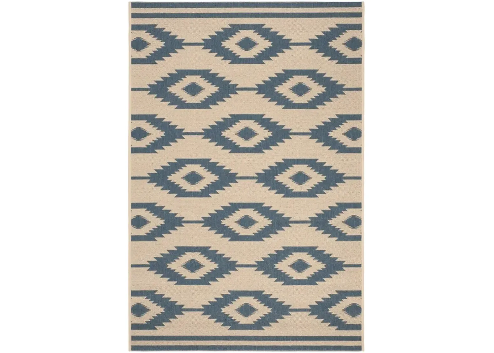 LINDEN 171 Collection LND171M-4 Blue / Creme 4' X 6'