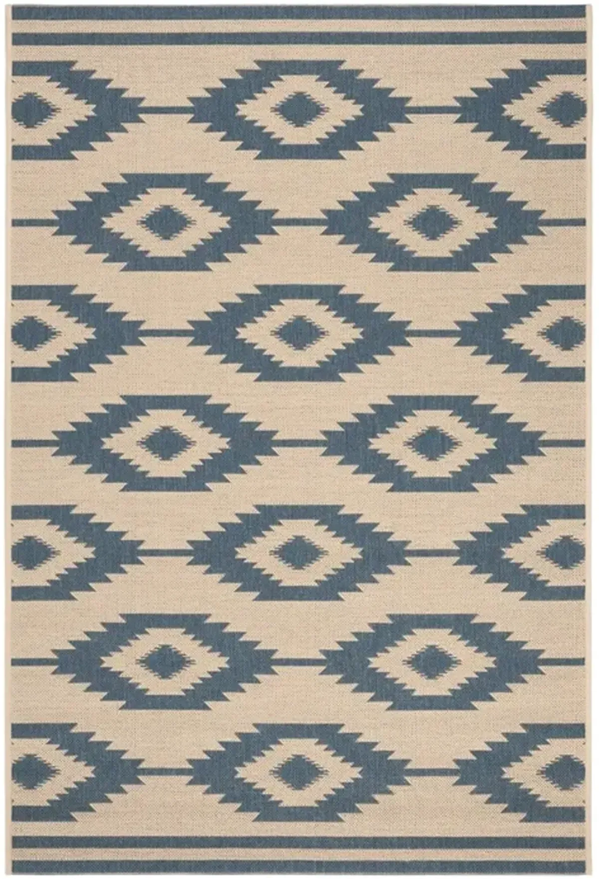 LINDEN 171 Collection LND171M-4 Blue / Creme 4' X 6'