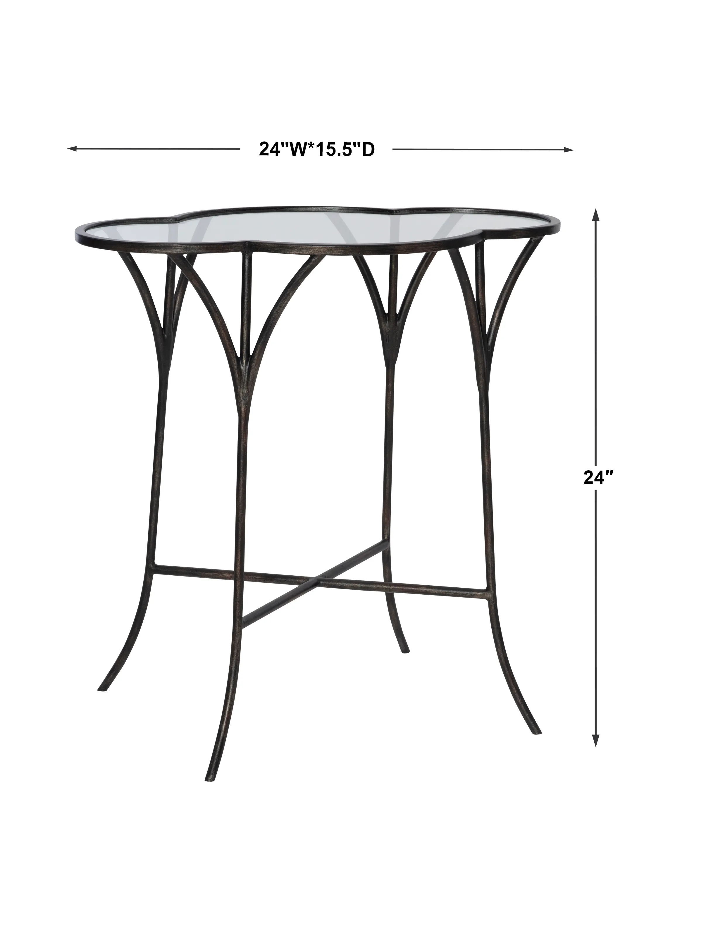 Adhira Glass Accent Table