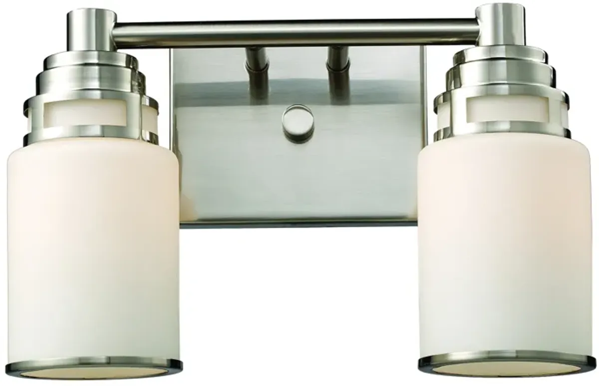 Bryant 14" Wide 2-Light Vanity Light - Satin Nickel