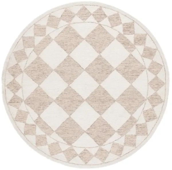 EBONY Hand Tufted 6' x 6' Round area rug