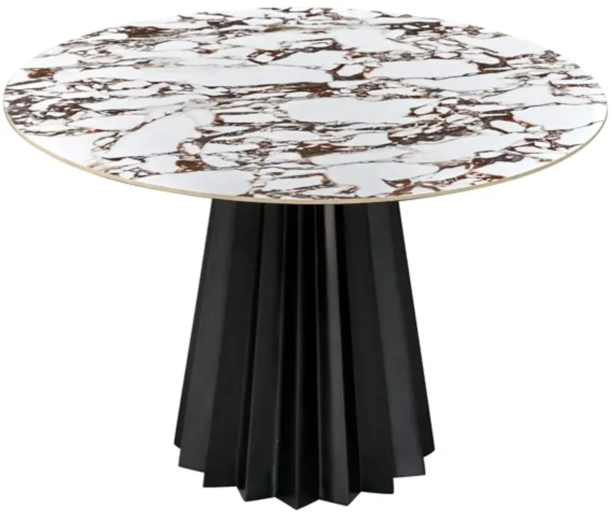 Jimena Marble 47" Round Dining Table