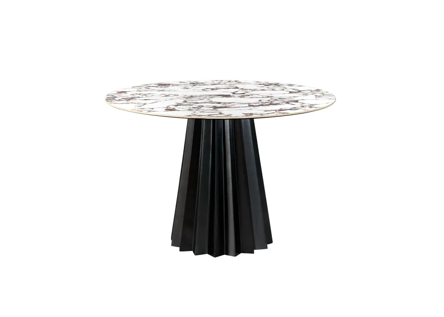 Jimena Marble 47" Round Dining Table