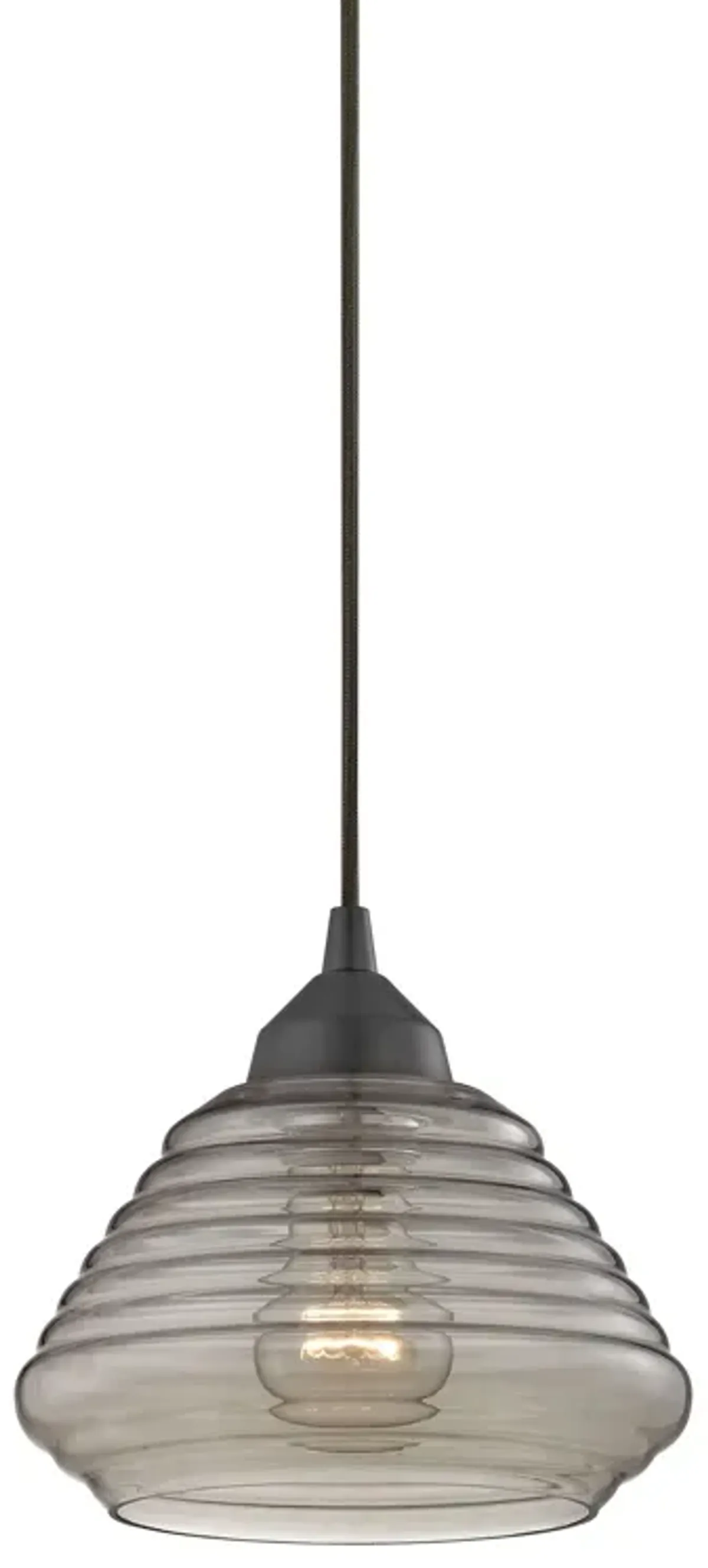 Orbital 8" Wide 1-Light Mini Pendant - Oil Rubbed Bronze