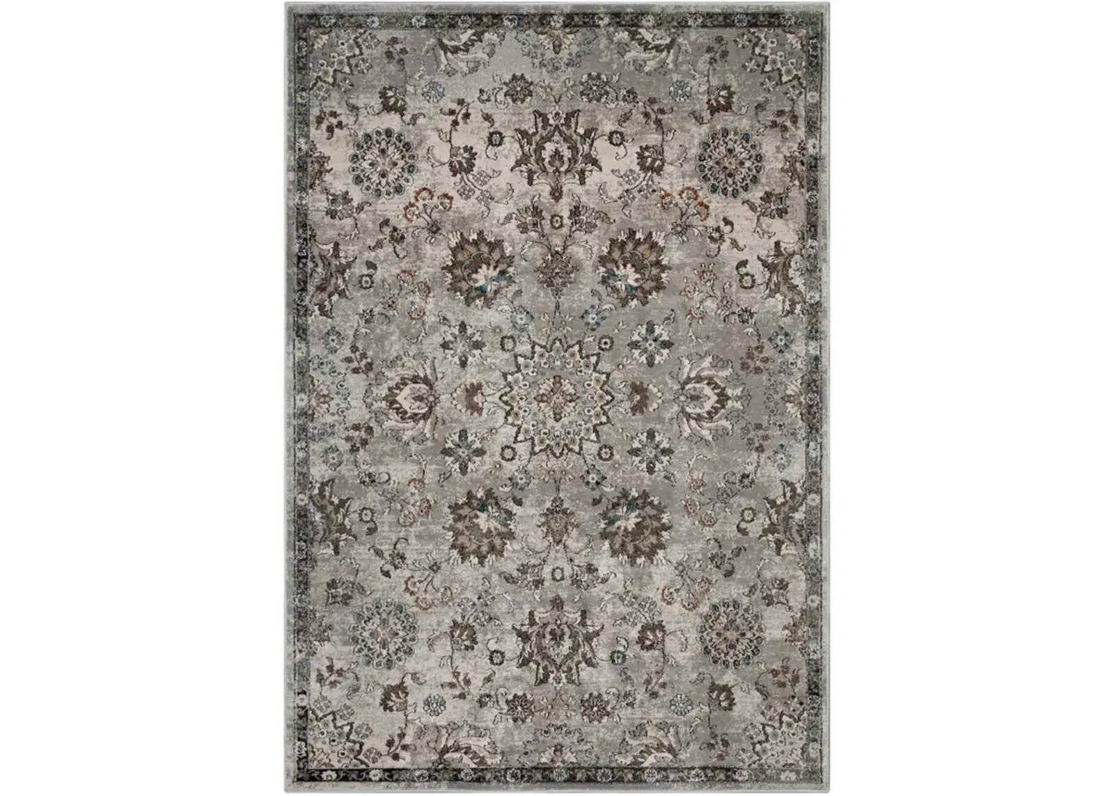 Hana Distressed Vintage Floral
Lattice 5x8 Area Rug