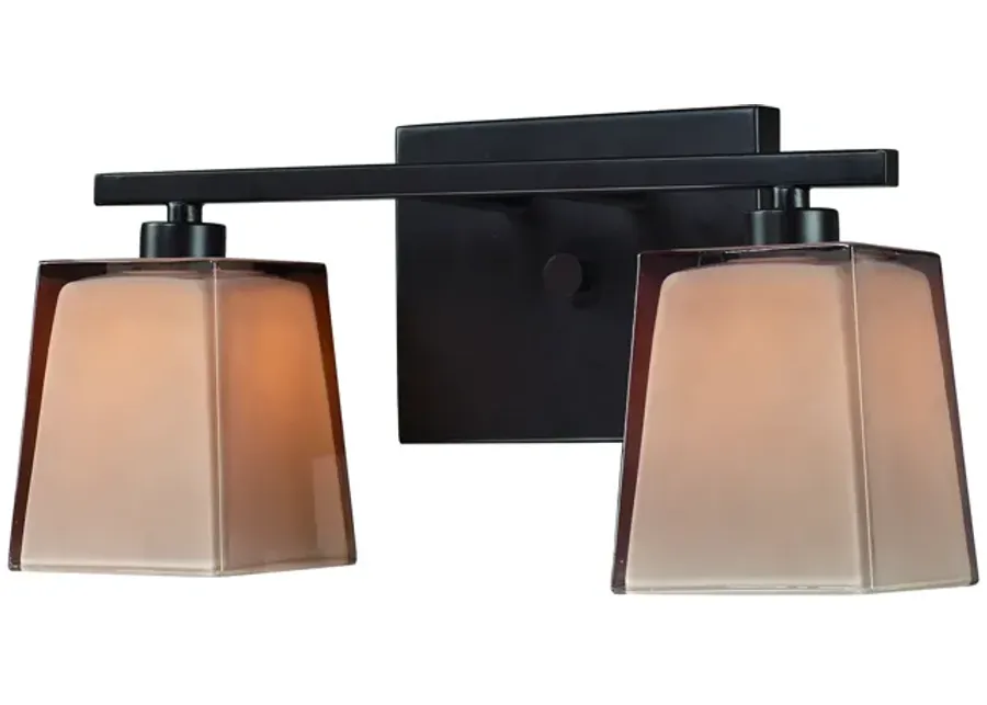 Serenity 13" Wide 2-Light Vanity Light - Oiled Bronze