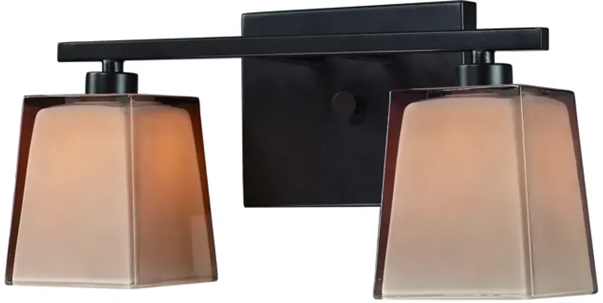 Serenity 13" Wide 2-Light Vanity Light - Oiled Bronze