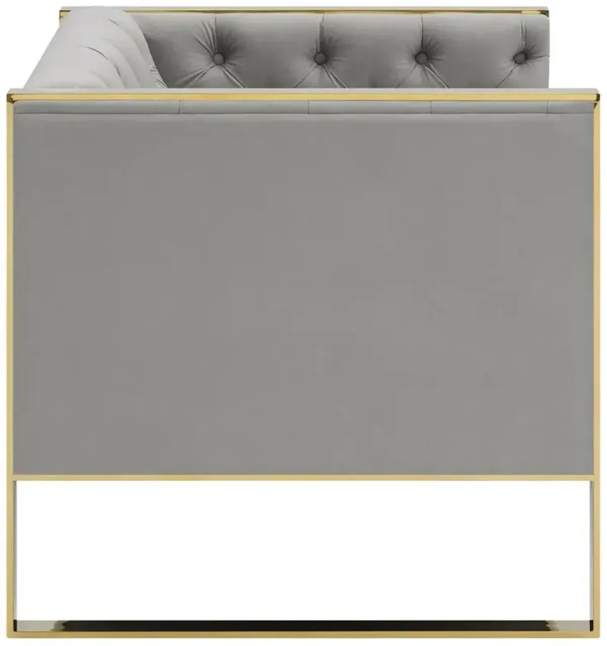 Eastbrook Tufted Back Chair Grey