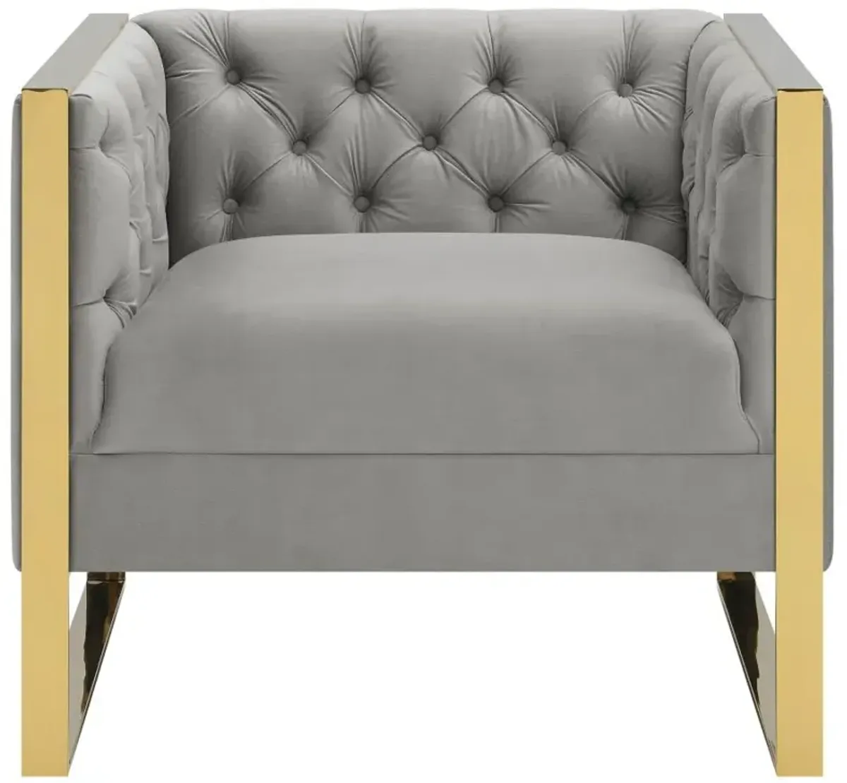 Eastbrook Tufted Back Chair Grey