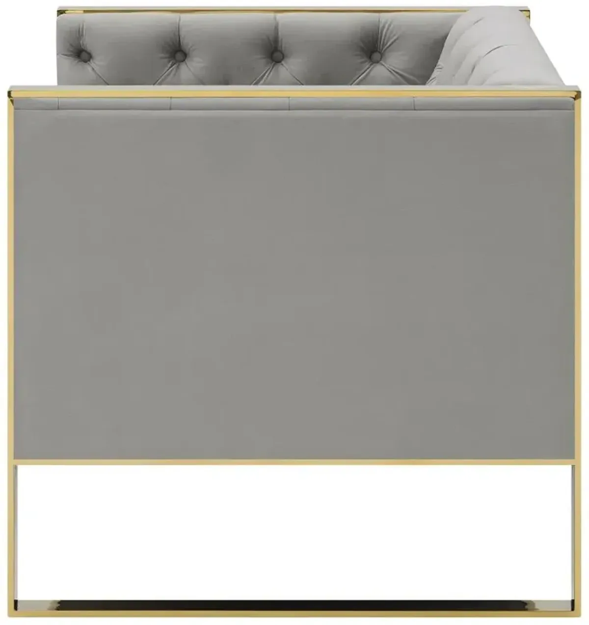 Eastbrook Tufted Back Chair Grey