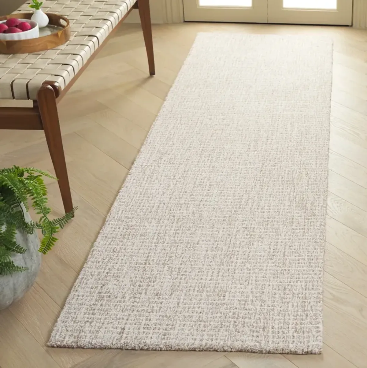 MSR ABSTRACT IVORY  2'-3' x 8' Runner Rug