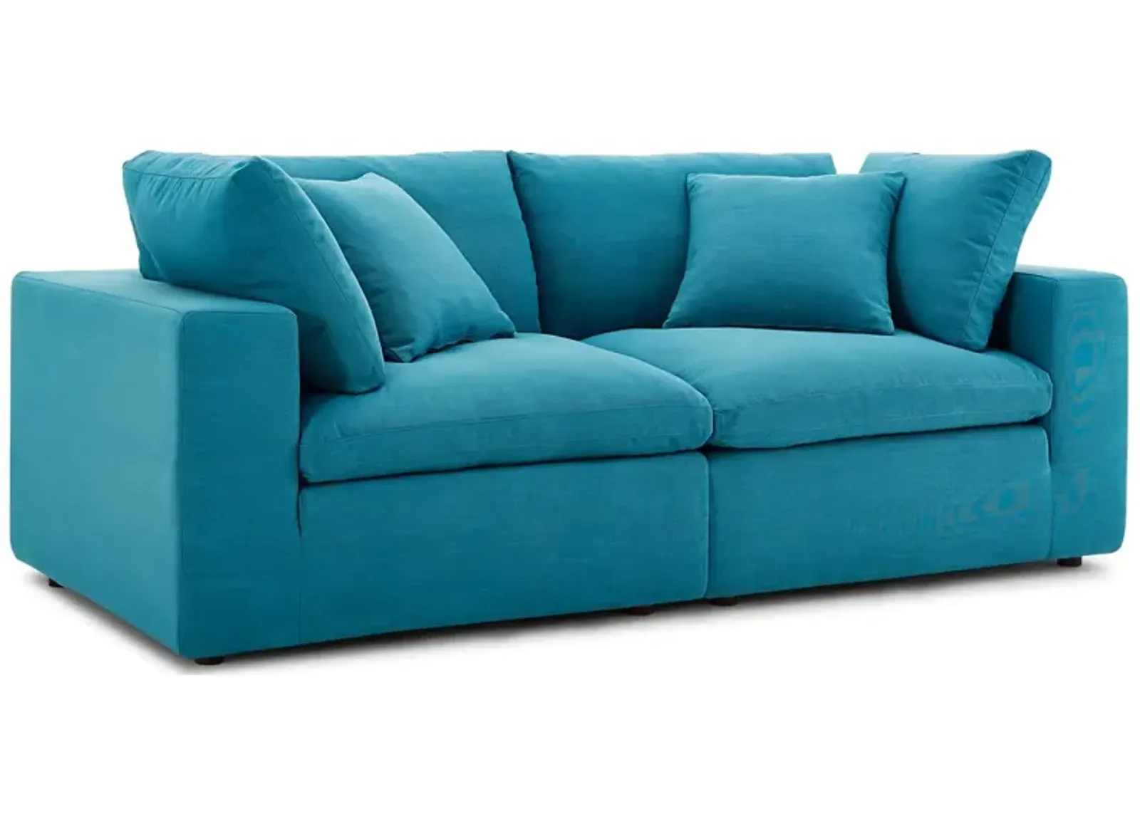 Commix Down Filled Overstuffed 2 Piece Sectional Sofa Set