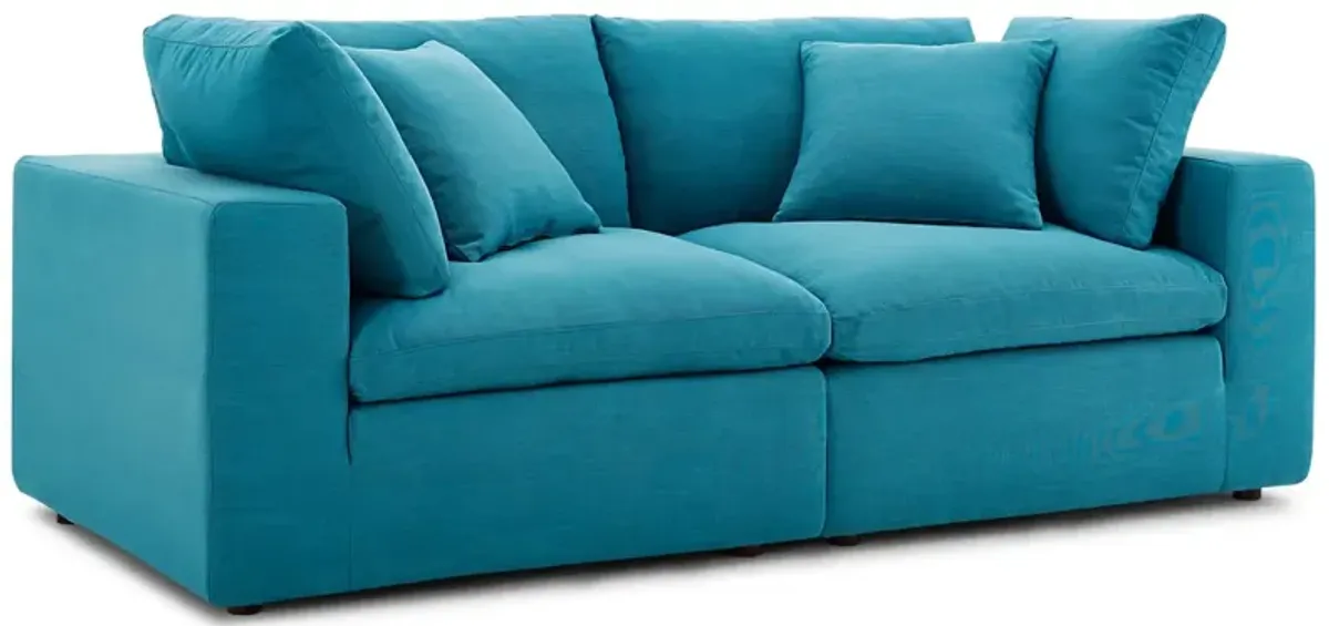 Commix Down Filled Overstuffed 2 Piece Sectional Sofa Set