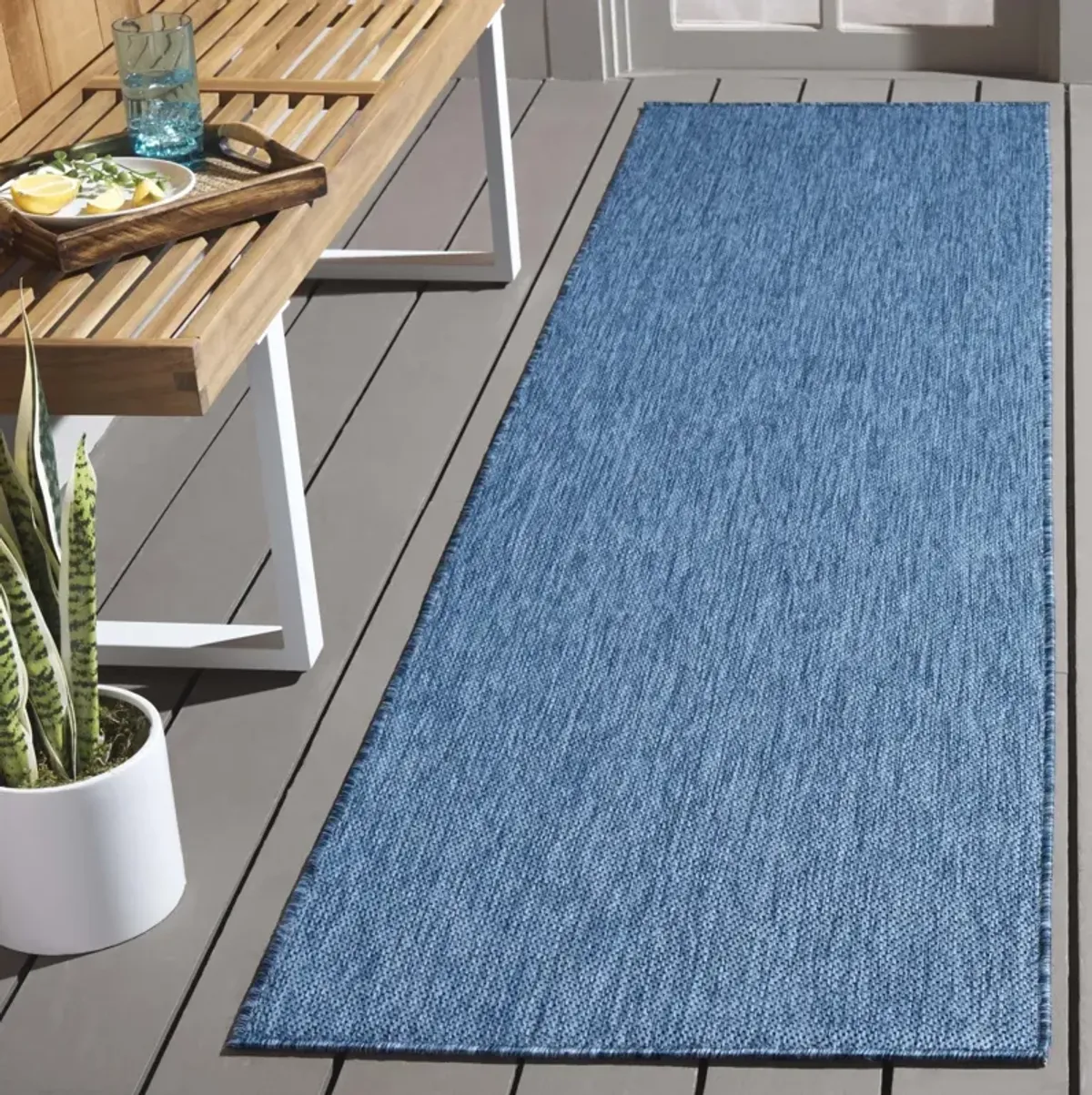 BEACH HOUSE 274 BLUE 2'-2' x 10' Runner Rug