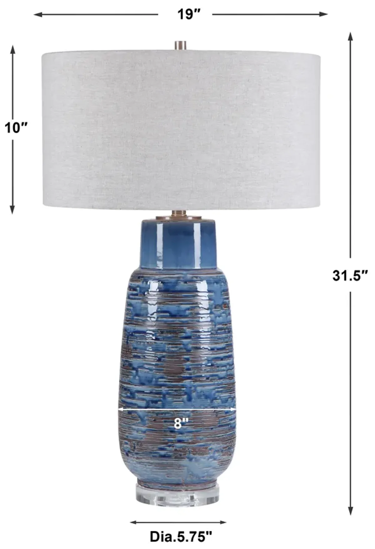 Magellan Blue Table Lamp