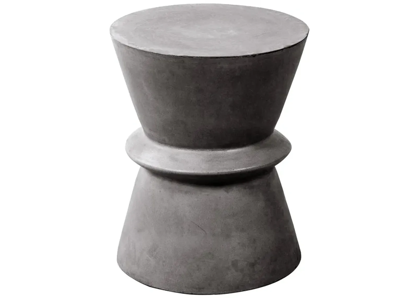 Concrete Hourglass Side Table