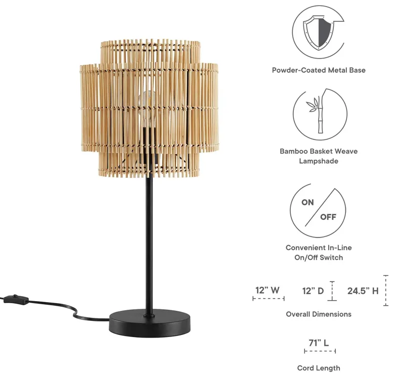 Nourish Bamboo Table Lamp