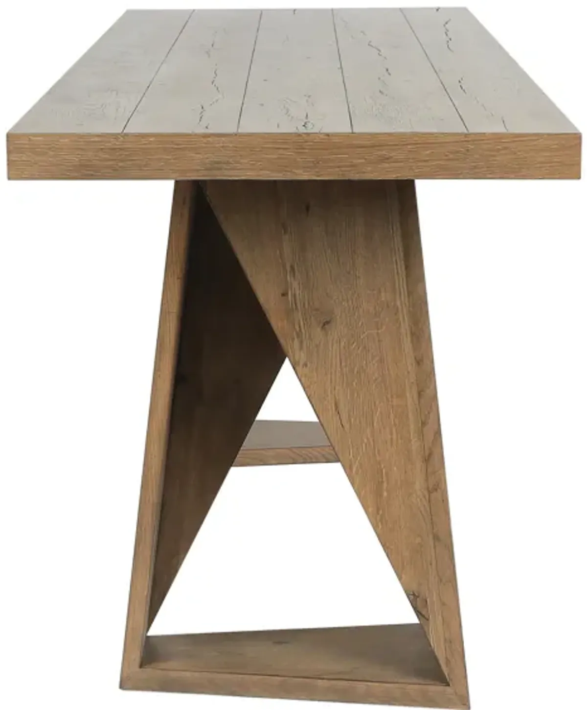 Arleth 82" Reclaimed Oak Transitional Counter Bar Table in Natural