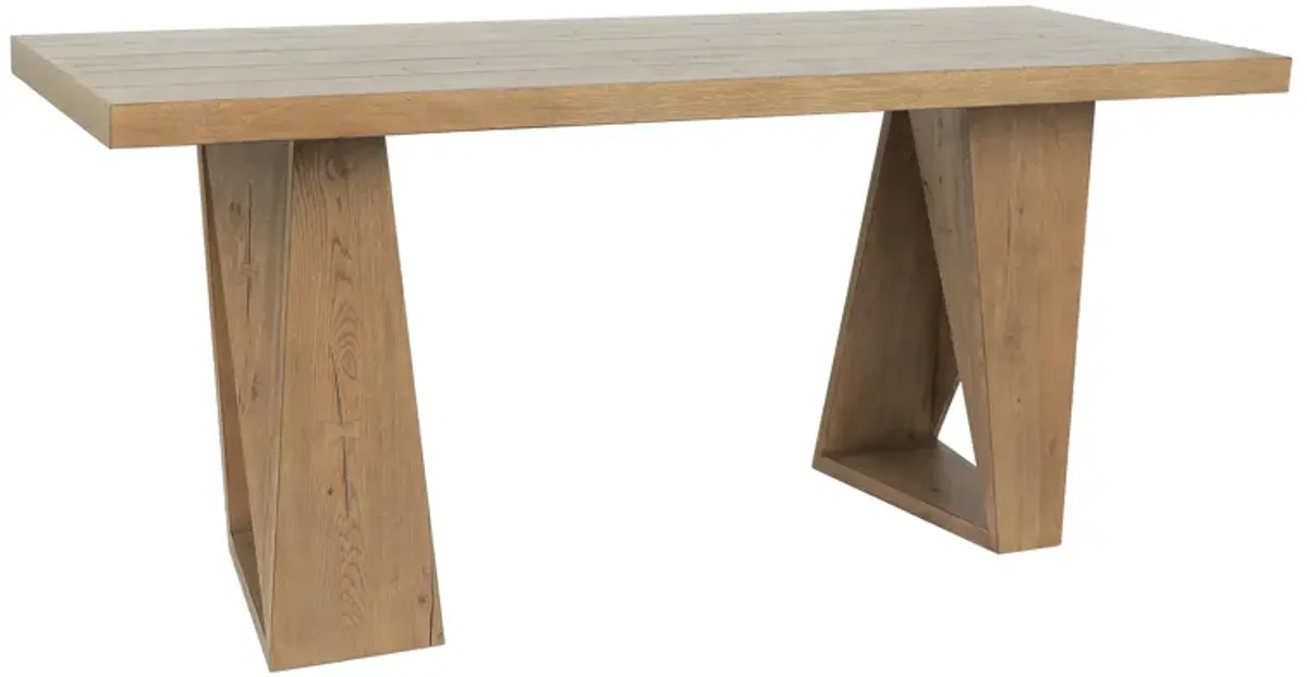 Arleth 82" Reclaimed Oak Transitional Counter Bar Table in Natural