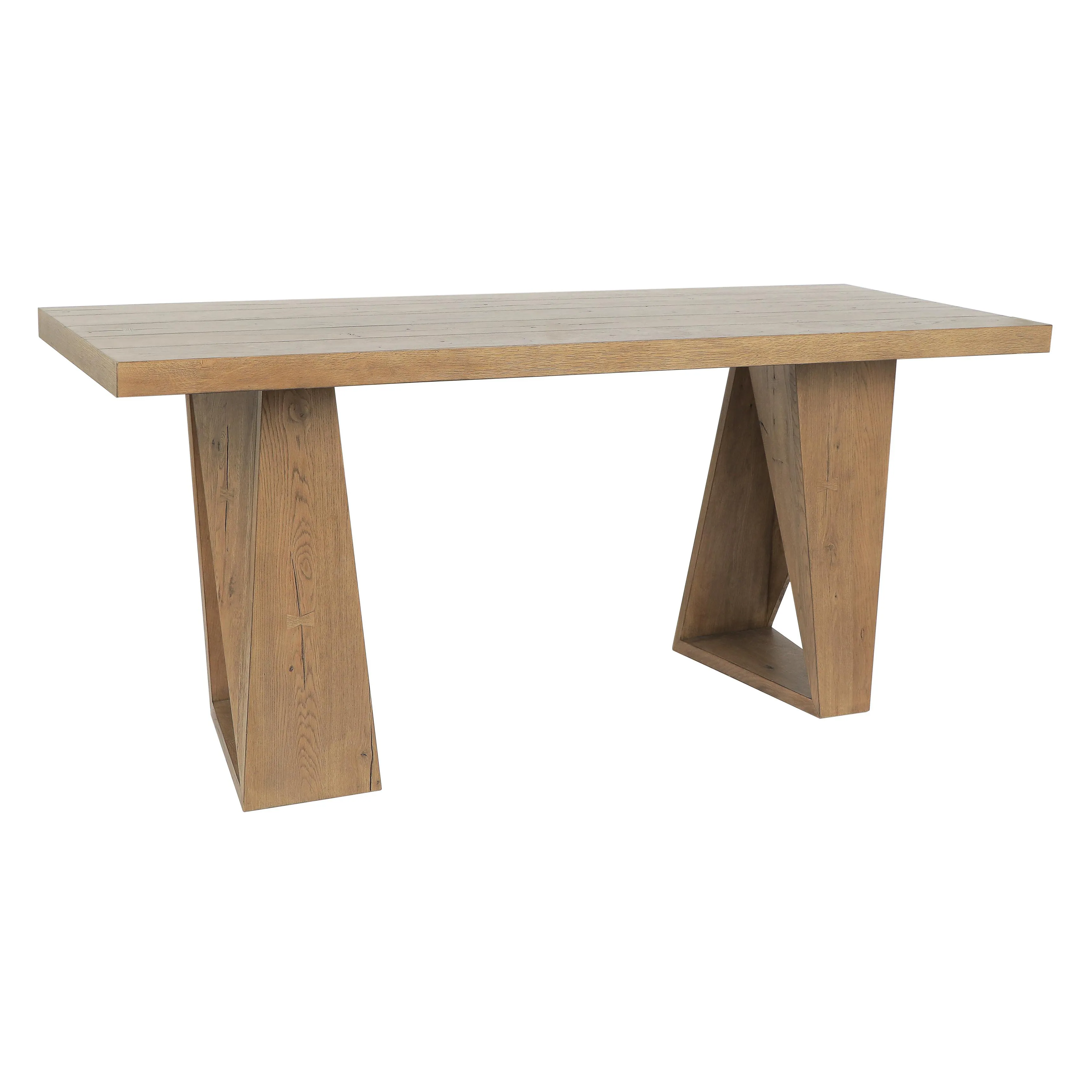 Arleth 82" Reclaimed Oak Transitional Counter Bar Table in Natural