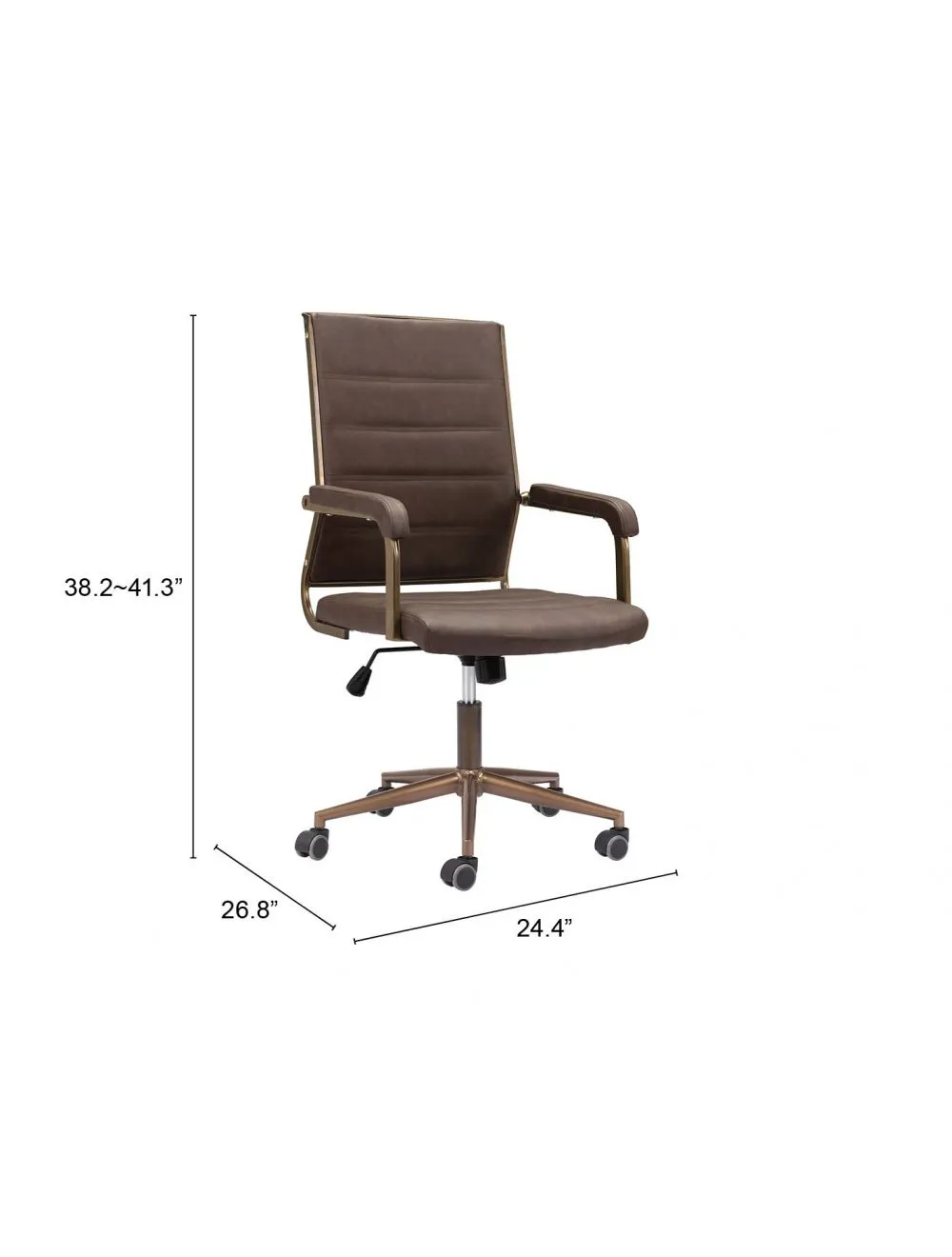 Auction Office Chair Espresso