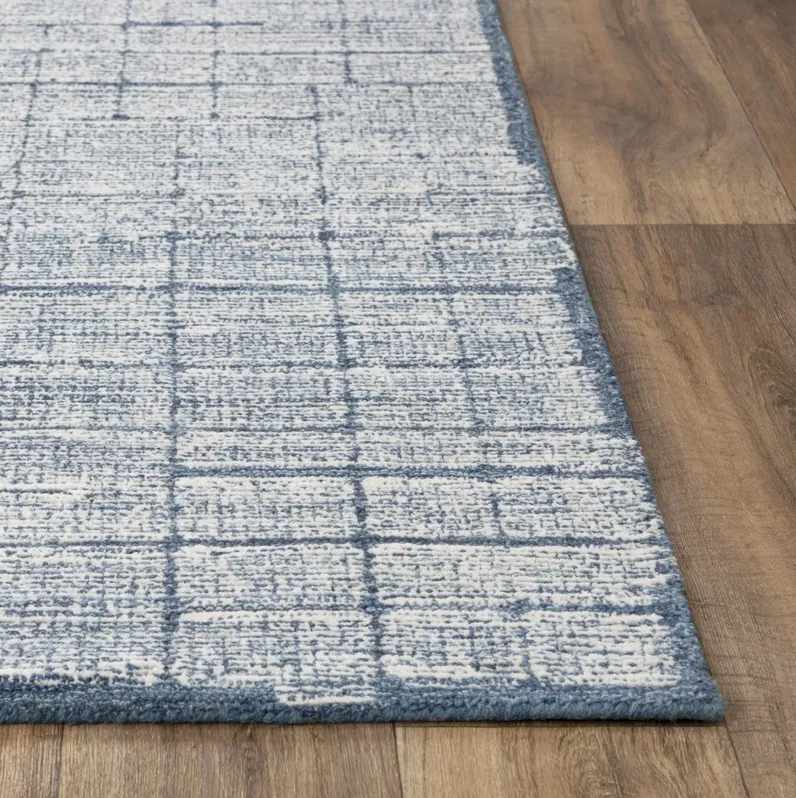 Taylor Blue Wool 7'9" x 9'9" Rectangle Rug