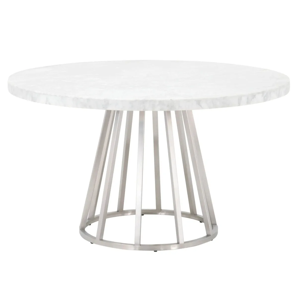 Turino 54" Round Dining Table Carrera Top