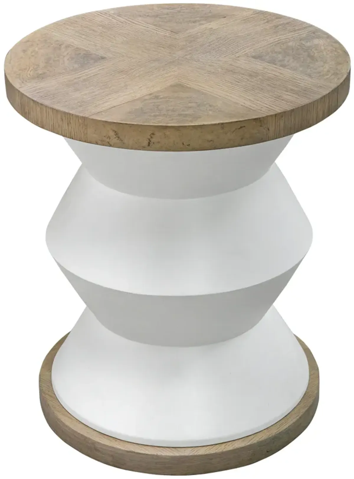 Spool Geometric Side Table