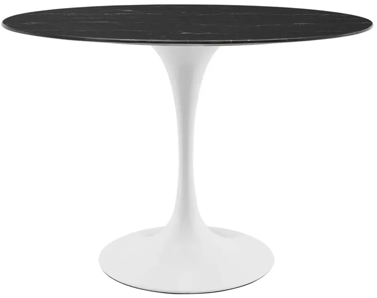 Lippa 42" Oval Artificial Marble Dining Table