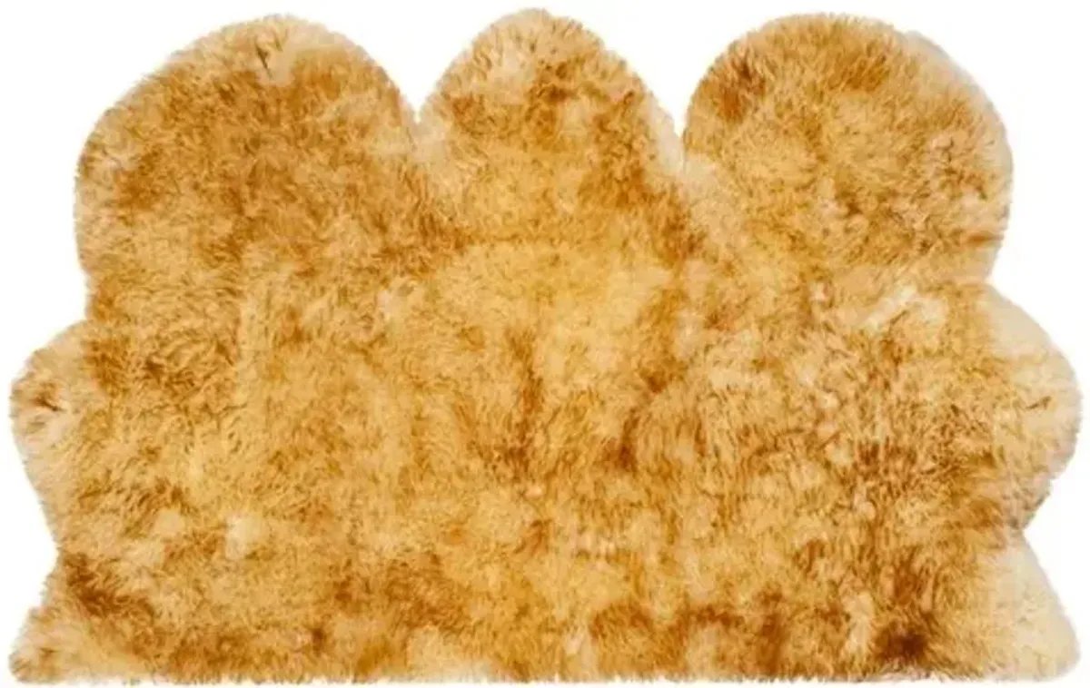 SHEEP SKIN 121 Yellow 3' X 5' Small Rectangle Rug