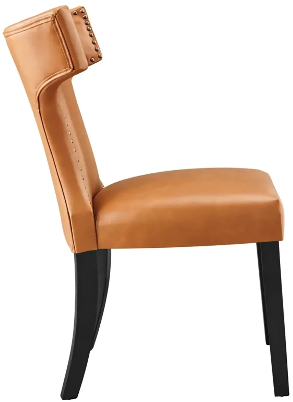 Curve Vegan Leather Dining Chair