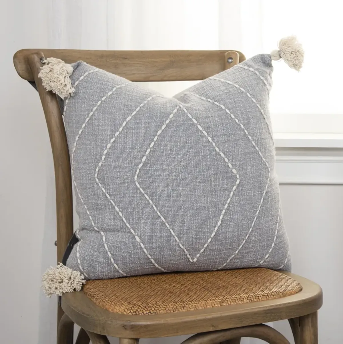 Diamond Grey Pillow