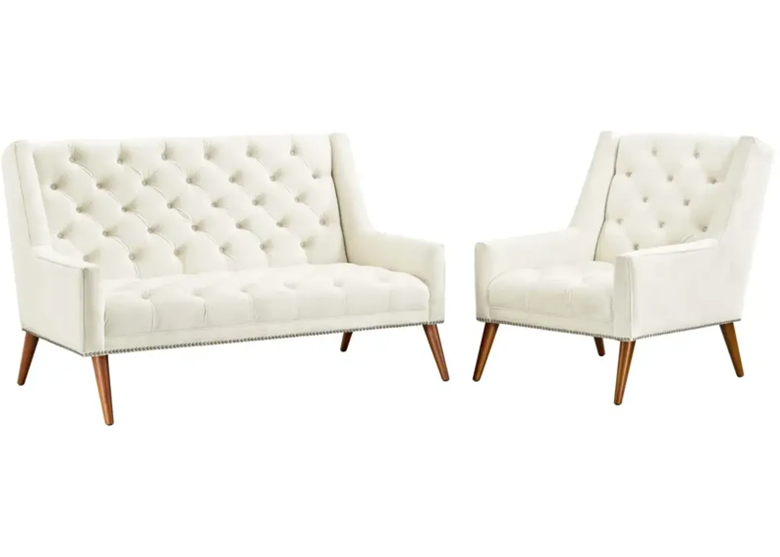 Peruse Living Room Set Performance Velvet Set of 2