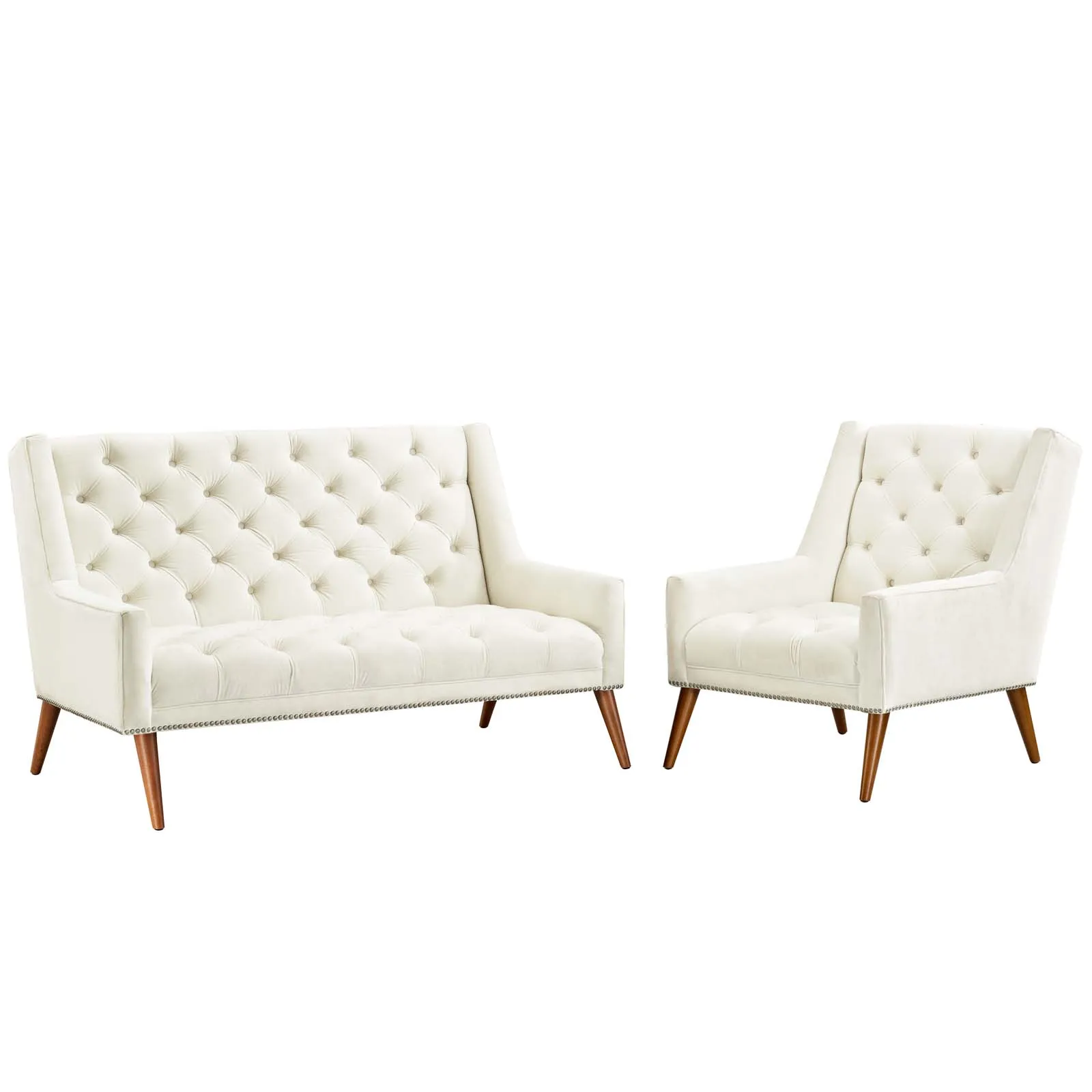 Peruse Living Room Set Performance Velvet Set of 2