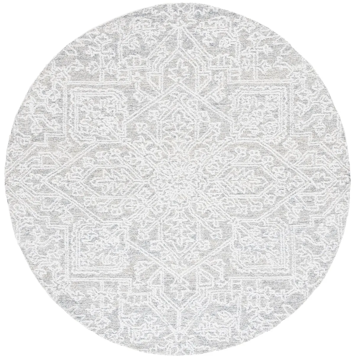 EBONY 205 GREY  6' x 6' Round Round Rug