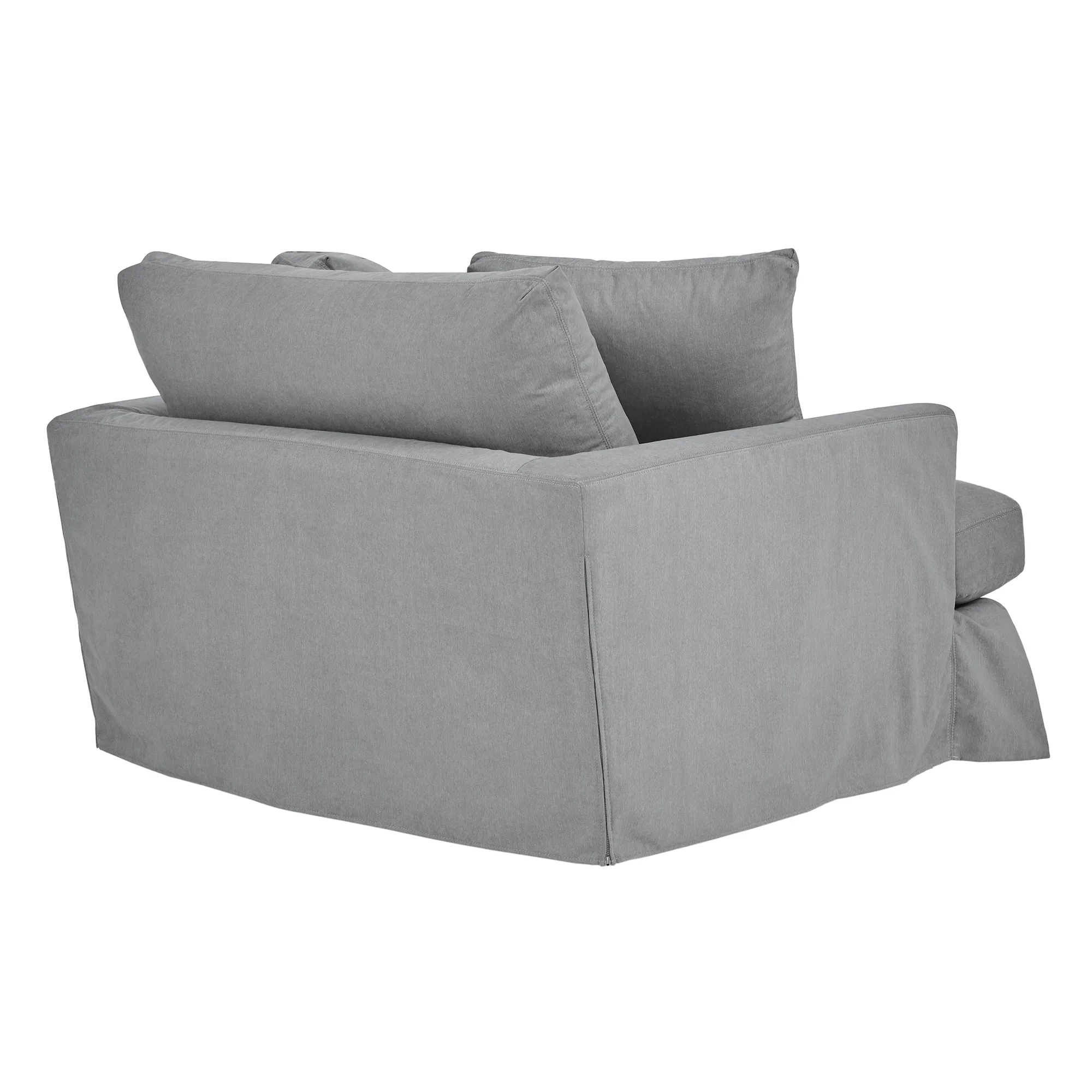 Ciara 53" Upholstered Chair and a Half in Slate Gray