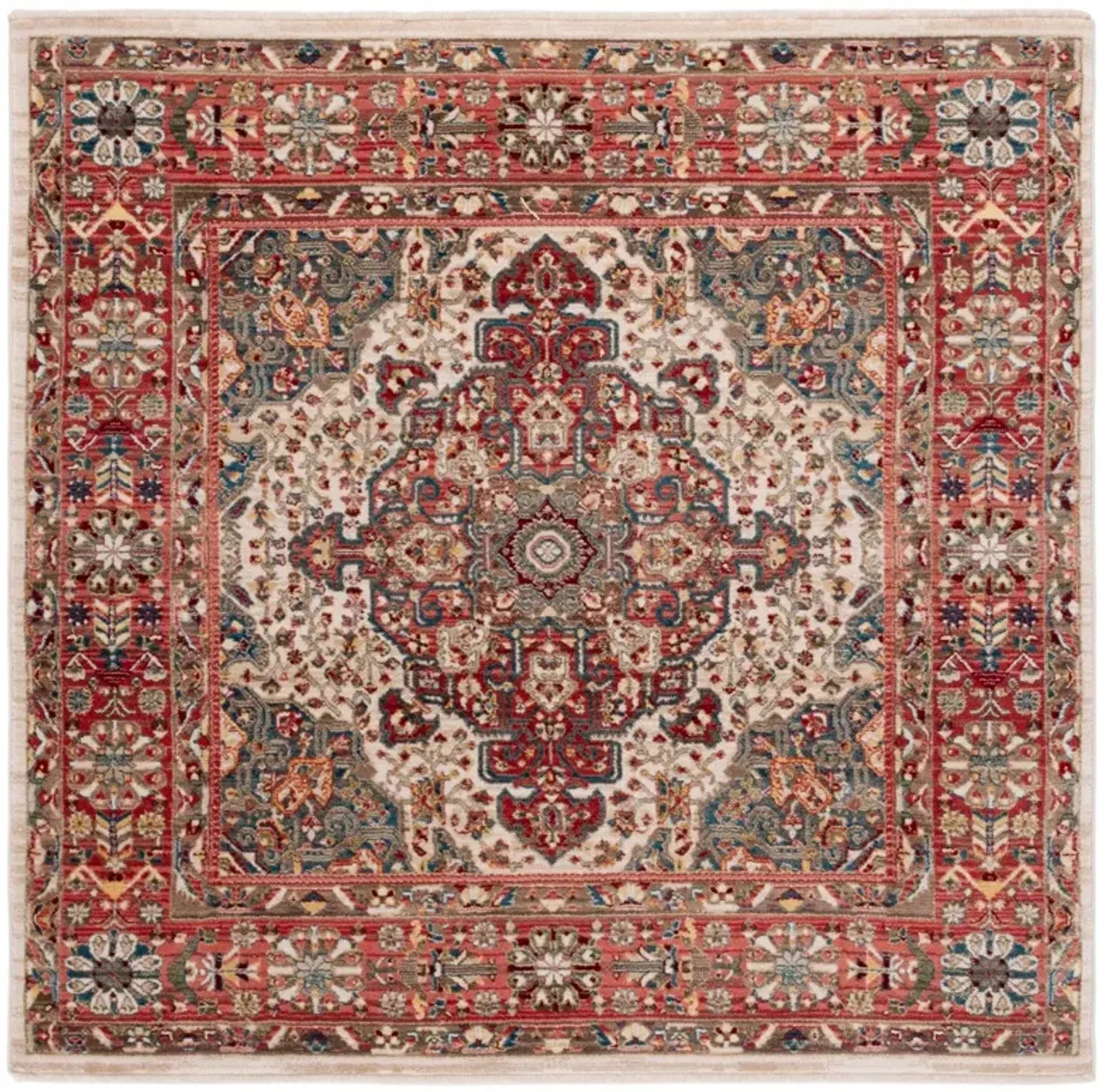 KASHAN 305 IVORY  6'-7' x 6'-7' Square Square Rug