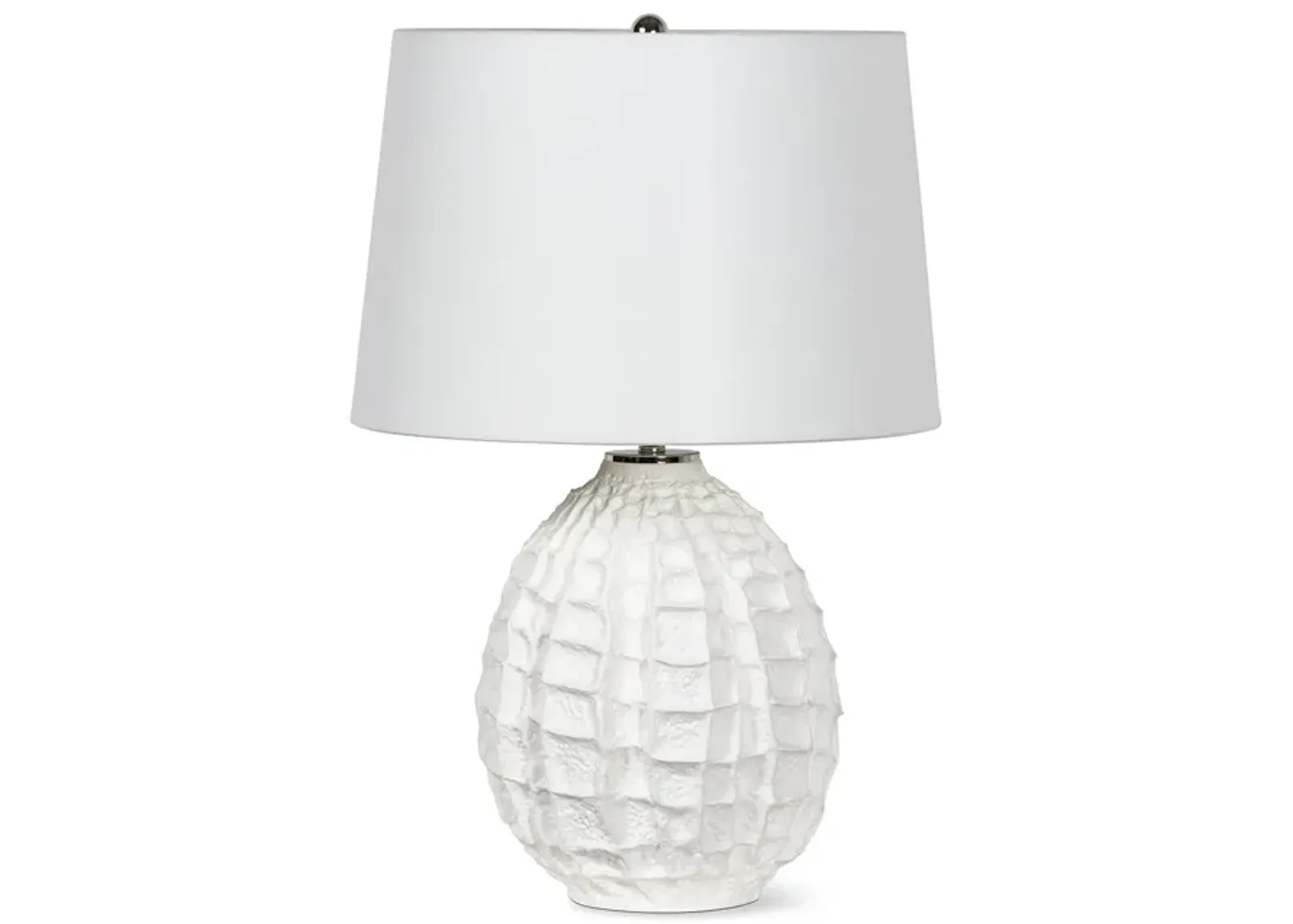 Caspian Ceramic Table Lamp (White) Small