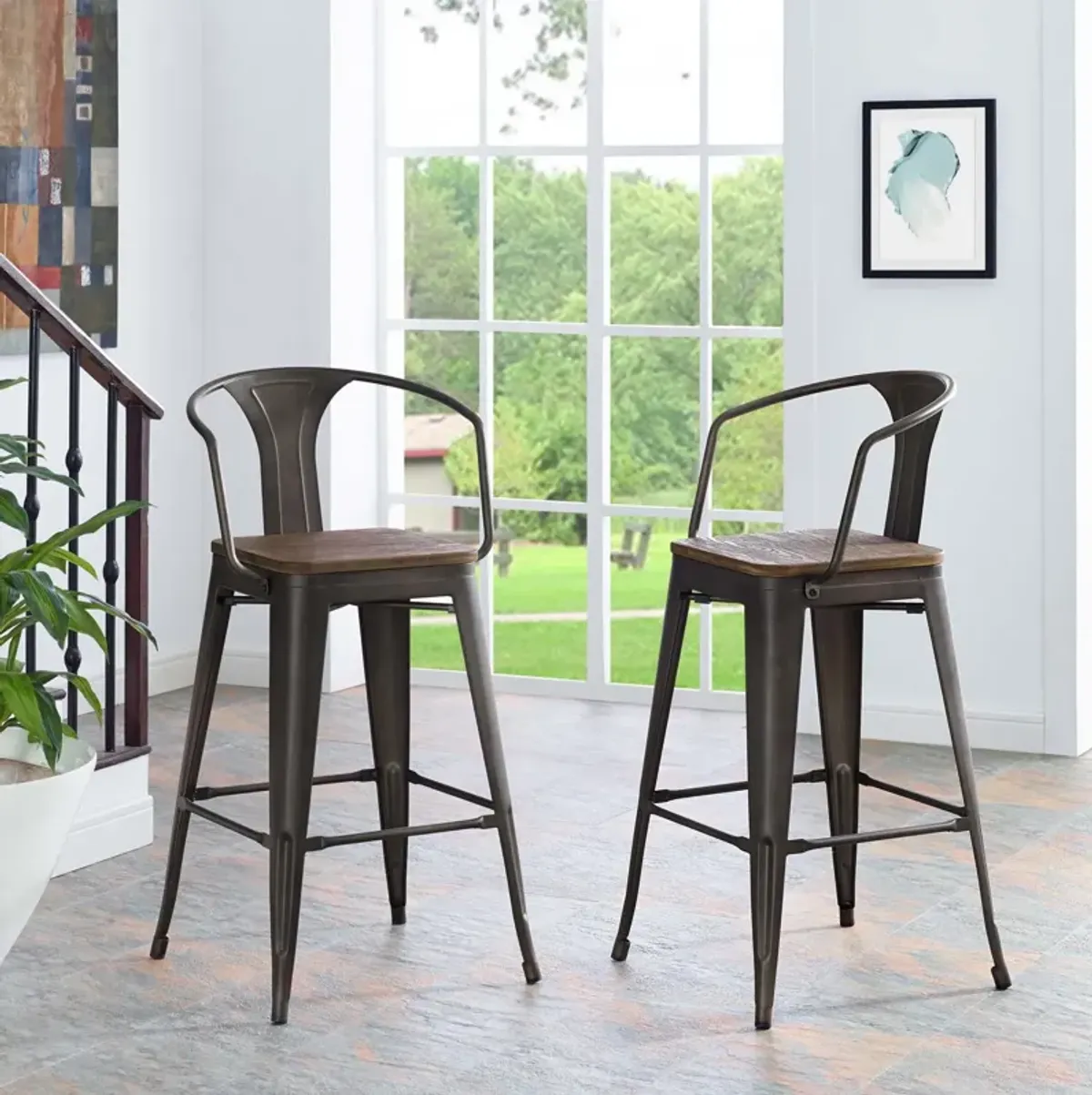 Promenade Bar Stool Set of 2