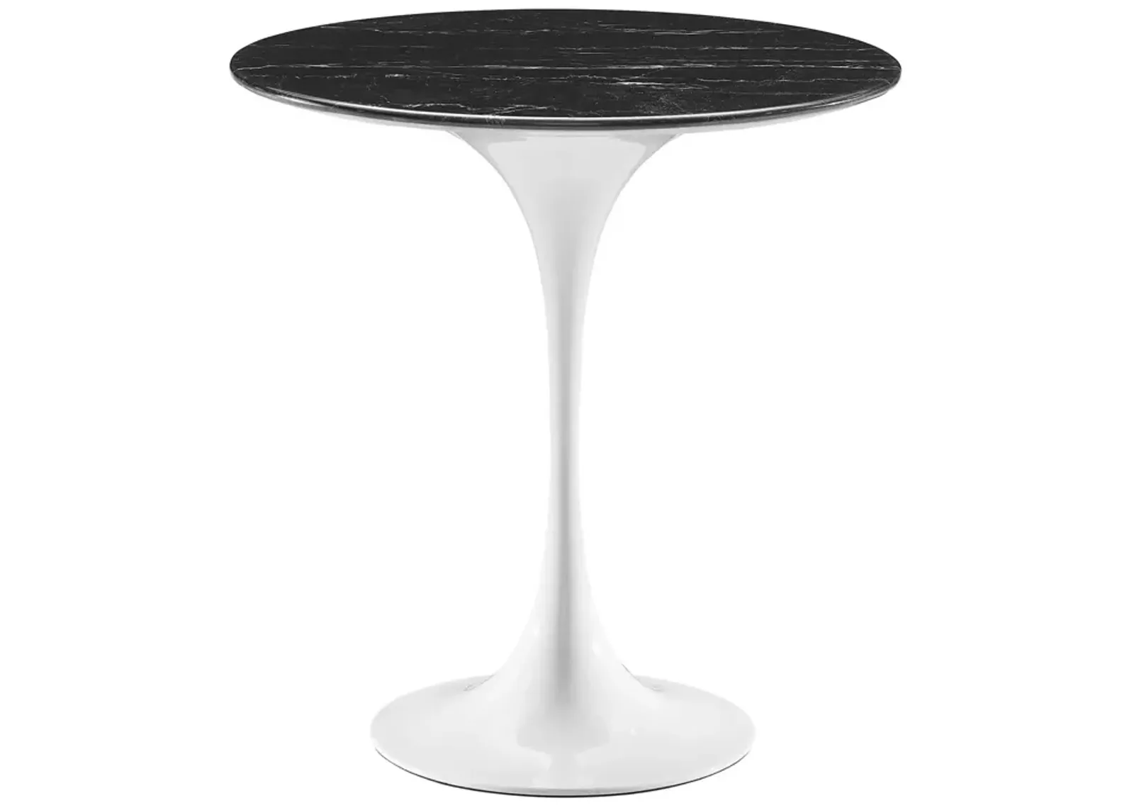 Lippa 20" Round Artificial Marble Side Table