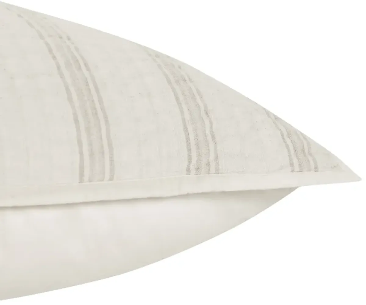 Abraham Cotton Linen Eggshell Beige Euro Sham